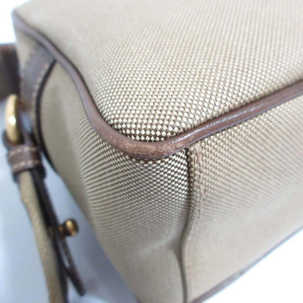 PRADA Cream Canvas Shoulder Bag - Picture 11 of 16